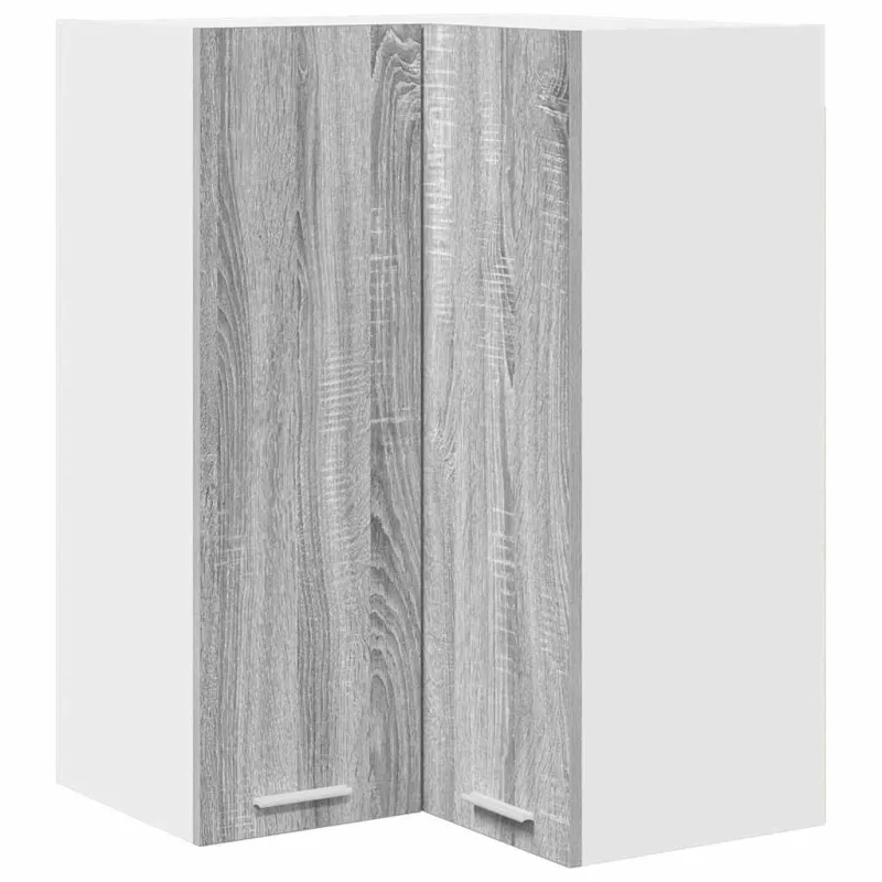 Pakabinama spintelė Pilkas Sonoma ir baltas 57 x 57 x 80 cm
