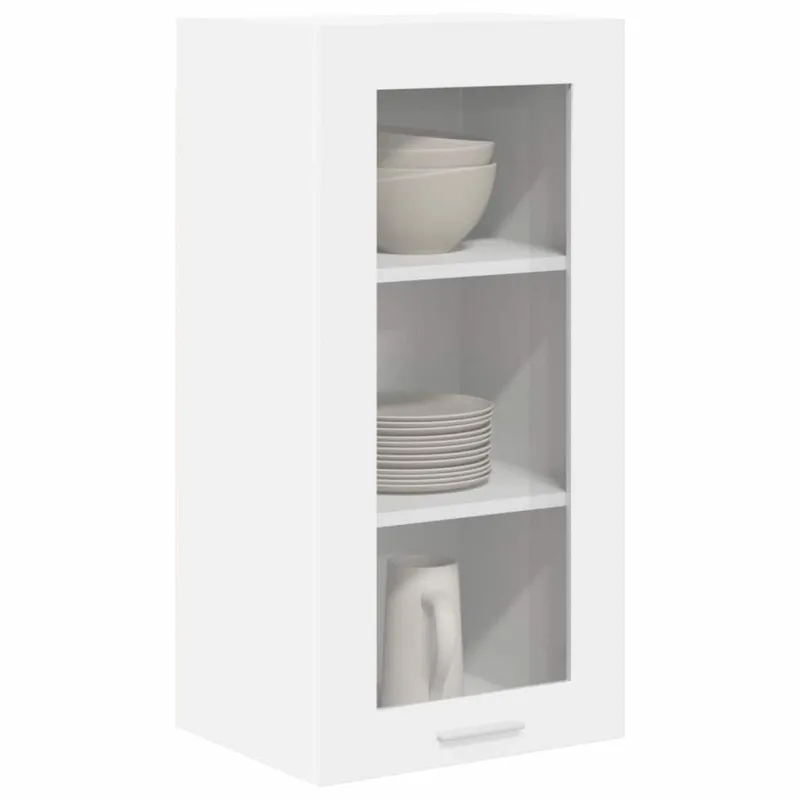 Pakabinama spintelė su saugykla 2 pcs Balta 40 x 31 x 80 cm