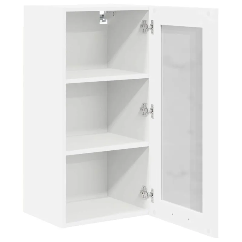 Pakabinama spintelė su saugykla 2 pcs Balta 40 x 31 x 80 cm