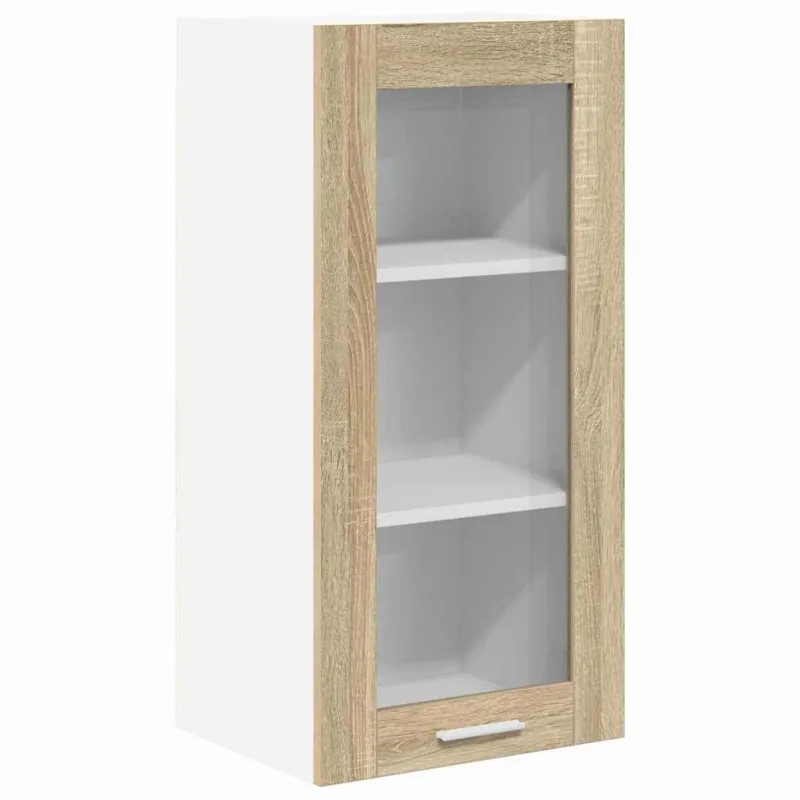 Pakabinama spintelė 2 pcs Sonoma ąžuolas 40 x 31 x 80 cm
