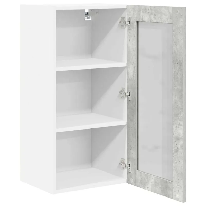 Pakabinama spintelė 2 pcs Betono pilka 40 x 31 x 80 cm