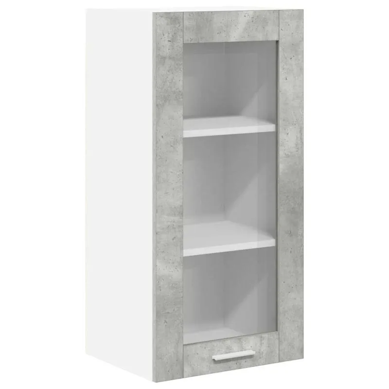 Pakabinama spintelė 2 pcs Betono pilka 40 x 31 x 80 cm