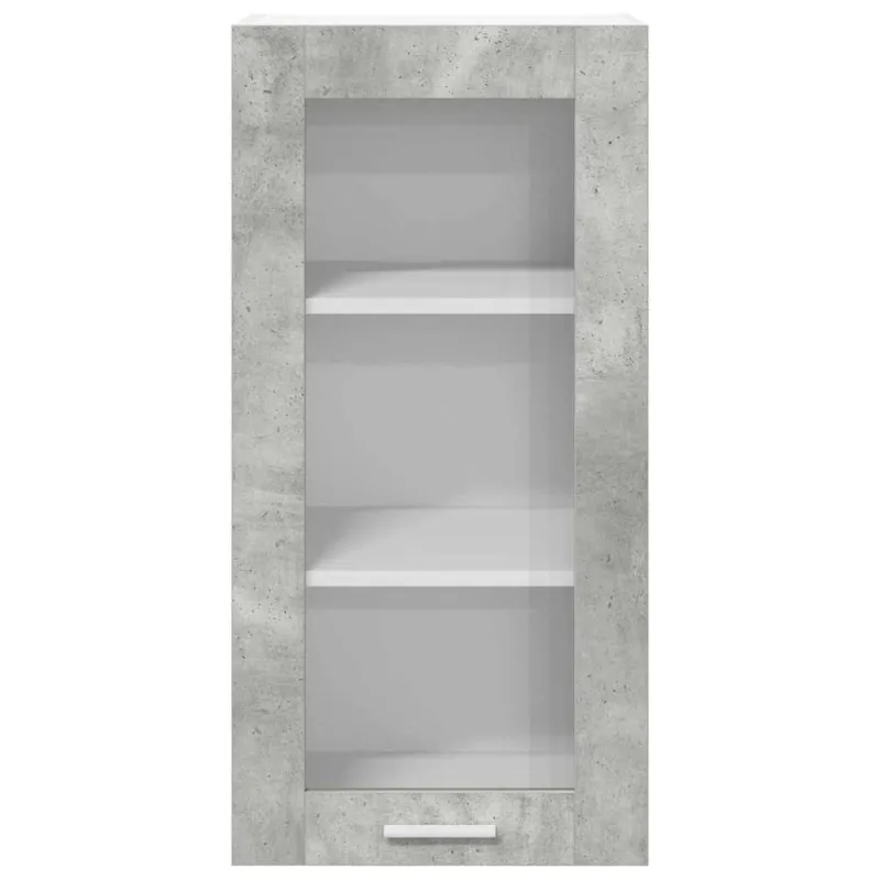 Pakabinama spintelė 2 pcs Betono pilka 40 x 31 x 80 cm
