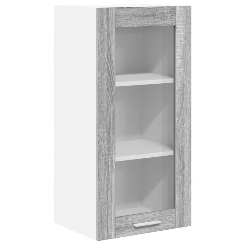 Pakabinama spintelė 2 pcs Pilkas Sonoma 40 x 31 x 80 cm