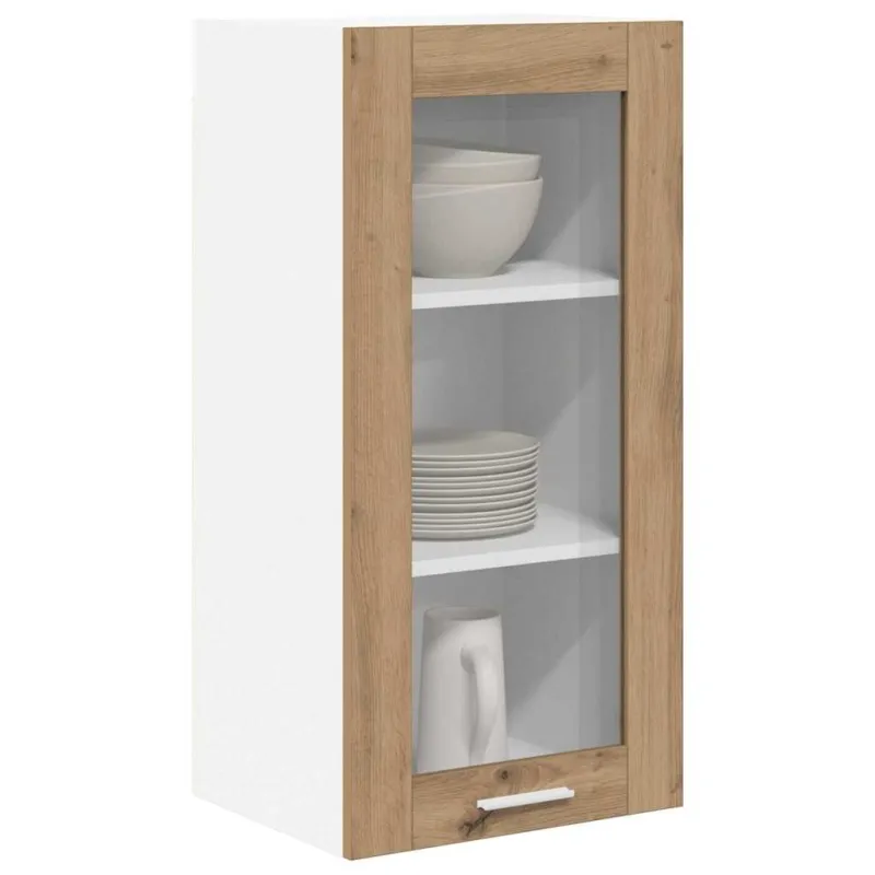 Pakabinama spintelė 2 pcs Amatininkų ąžuolas 40 x 31 x 80 cm