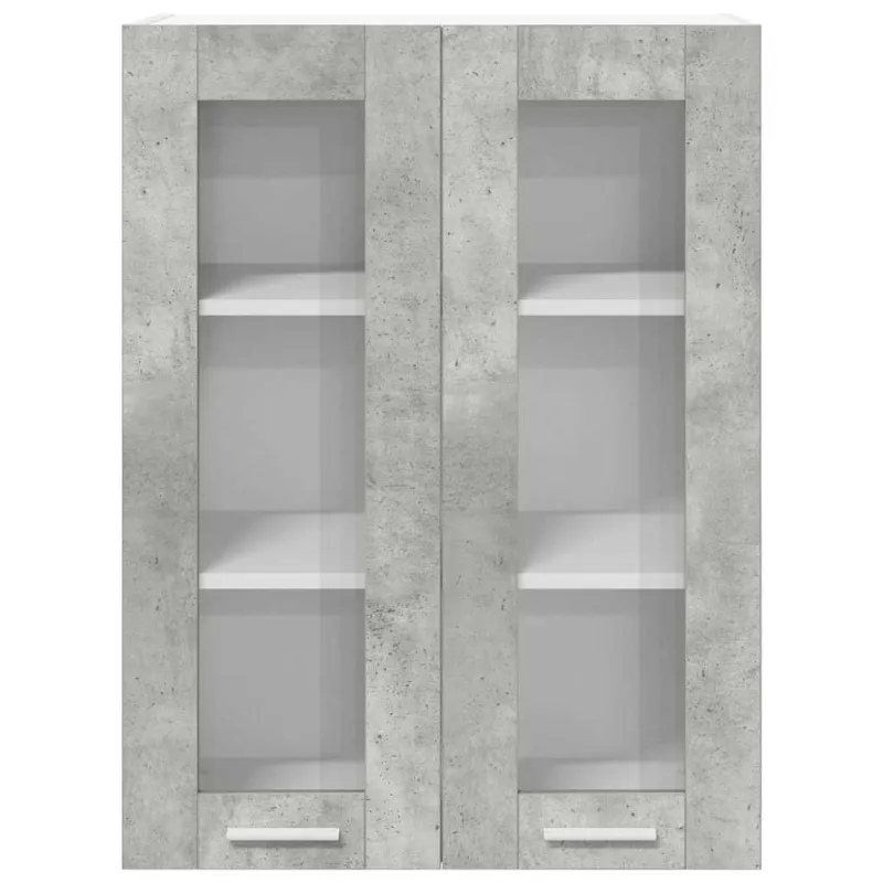 Pakabinama spintelė su saugykla Betono pilka 60 x 31 x 80 cm
