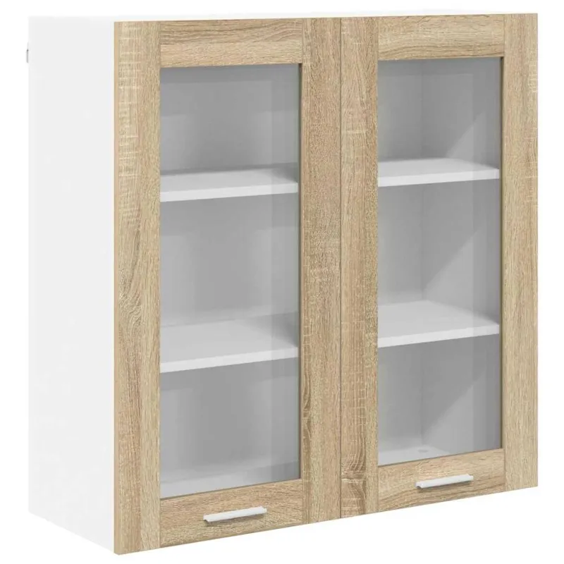 Pakabinama spintelė su saugykla Sonoma ąžuolas 80 x 31 x 80 cm
