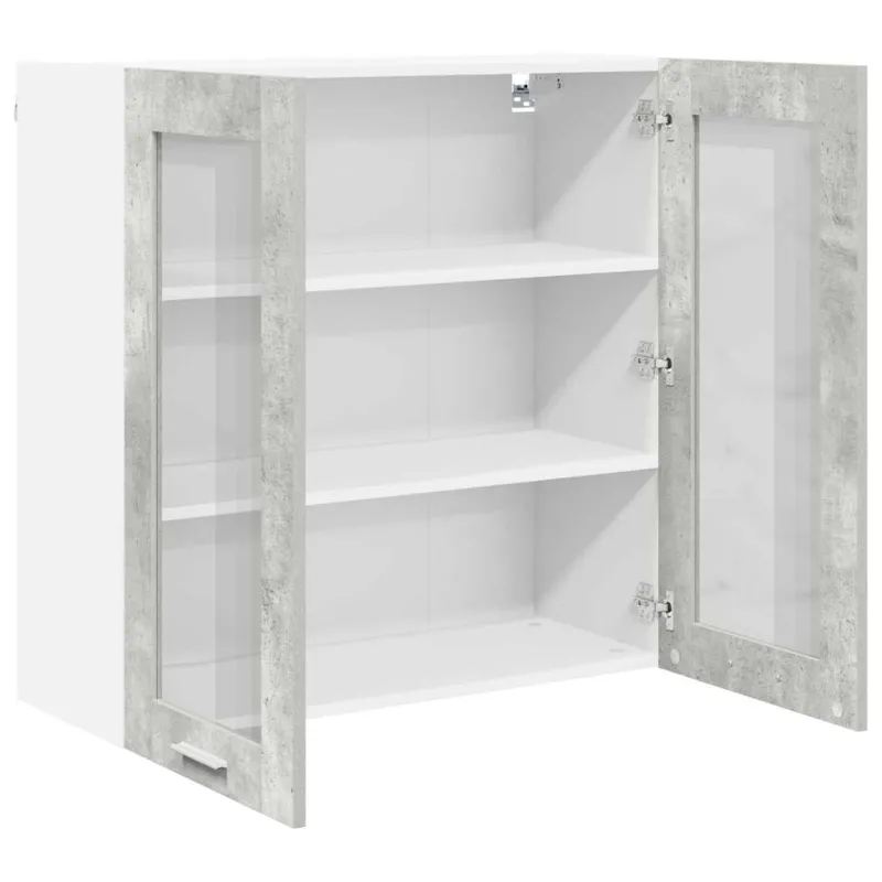 Pakabinama spintelė su saugykla Betono pilka 80 x 31 x 80 cm