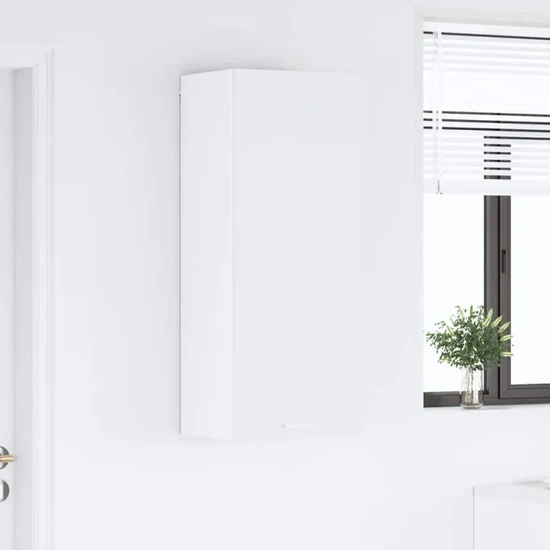 Pakabinama spintelė Balta 40 x 31 x 100 cm Apdirbta mediena