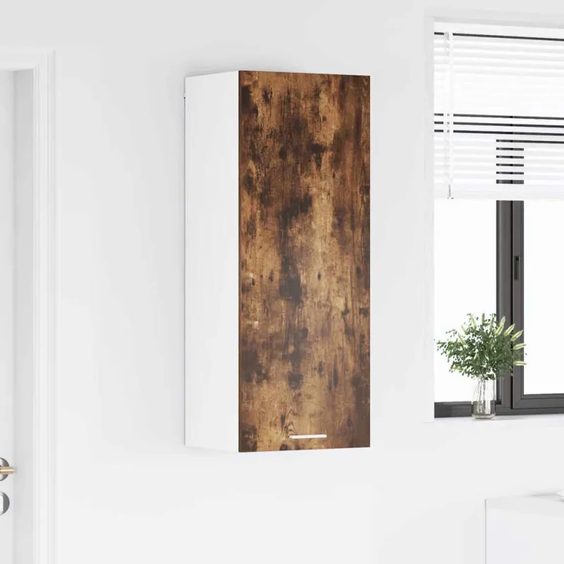 Pakabinama spintelė su saugykla Rūkyta ąžuolas 40 x 31 x 100 cm