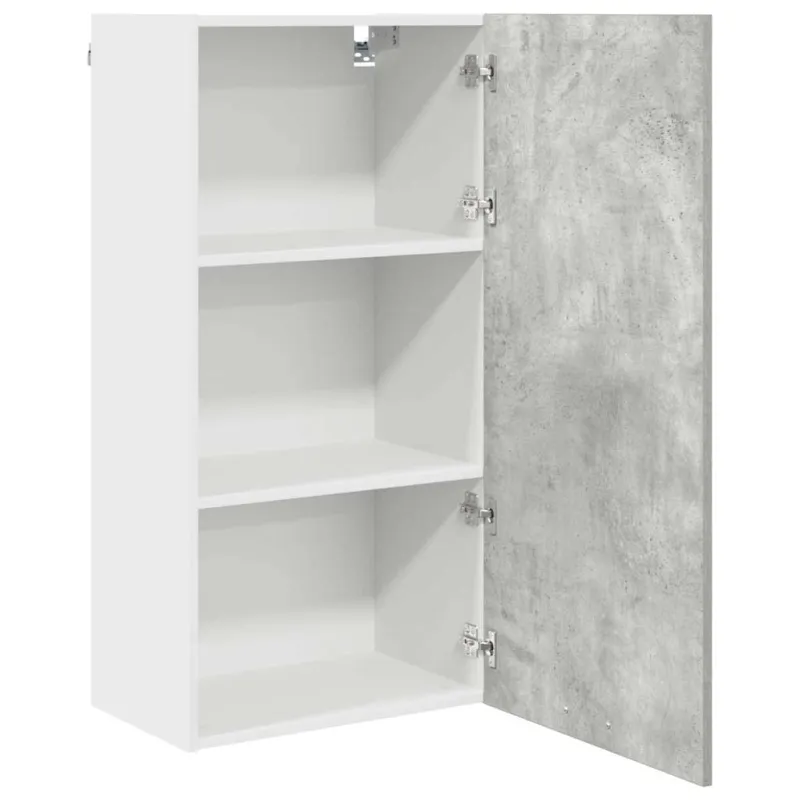 Pakabinama spintelė Betono pilka ir balta 50 x 31 x 100 cm