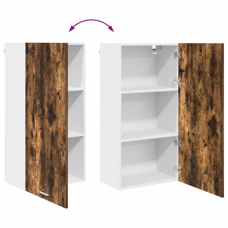 Pakabinama spintelė Rūkyto ąžuolo ir baltos 50 x 31 x 100 cm