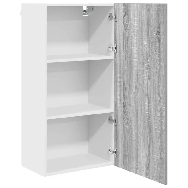 Pakabinama spintelė Pilkas Sonoma ir baltas 50 x 31 x 100 cm