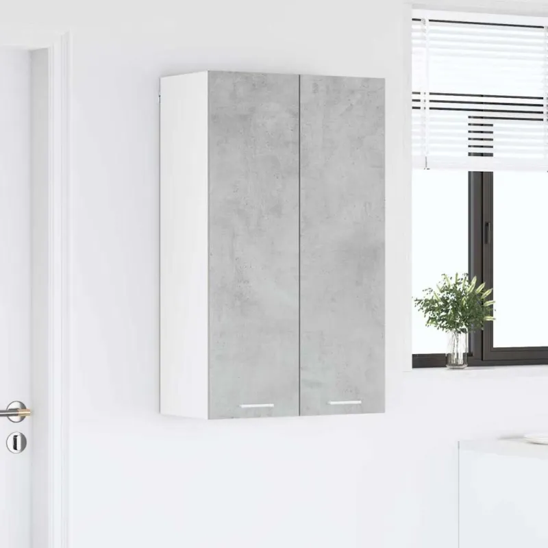 Pakabinama spintelė su saugykla Betono pilka 60 x 31 x 100 cm