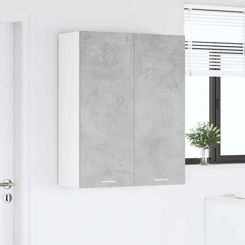 Pakabinama spintelė su saugykla Betono pilka 80 x 31 x 100 cm
