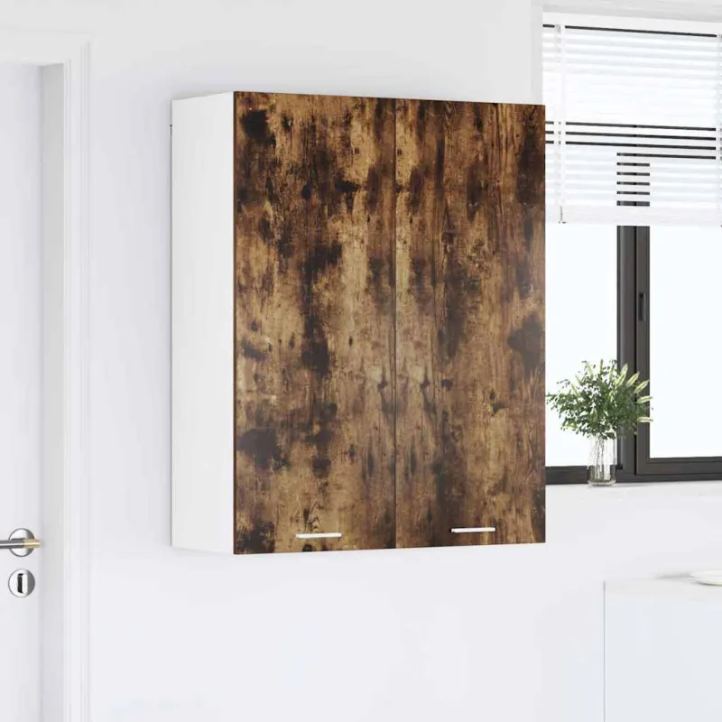 Pakabinama spintelė su saugykla Rūkyta ąžuolas 80 x 31 x 100 cm
