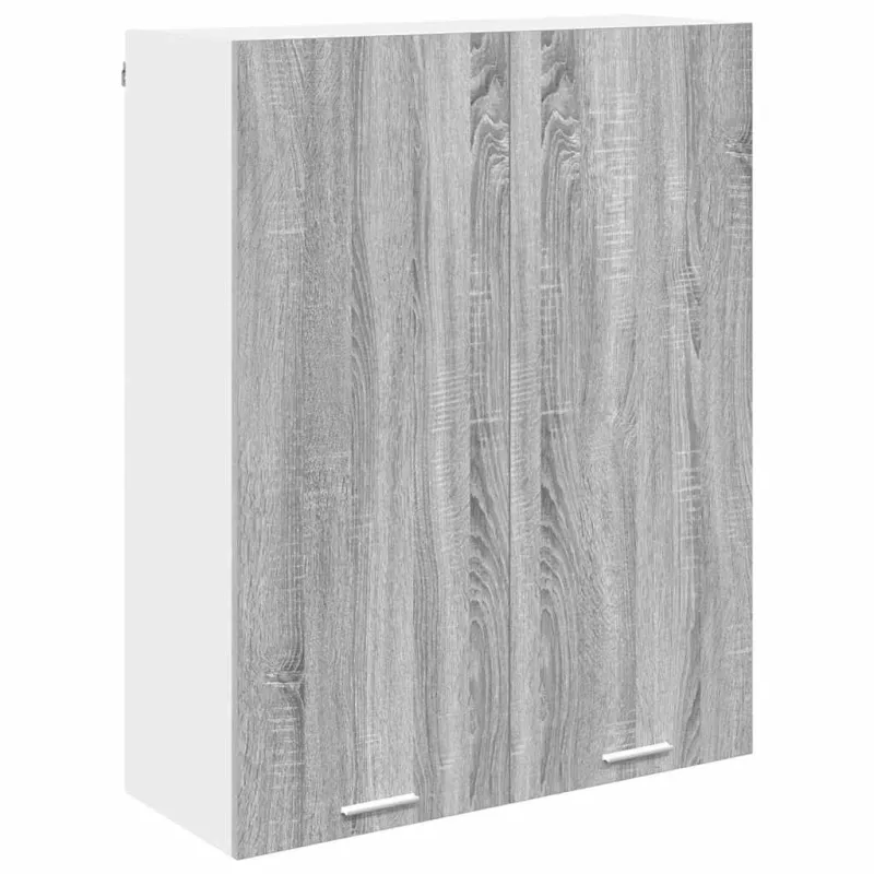 Pakabinama spintelė su saugykla Pilkas Sonoma 80 x 31 x 100 cm