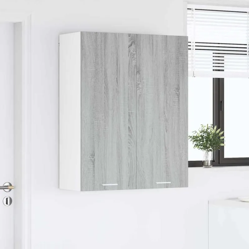 Pakabinama spintelė su saugykla Pilkas Sonoma 80 x 31 x 100 cm