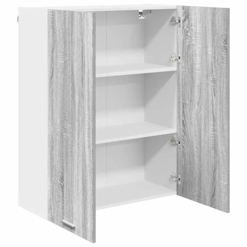 Pakabinama spintelė su saugykla Pilkas Sonoma 80 x 31 x 100 cm