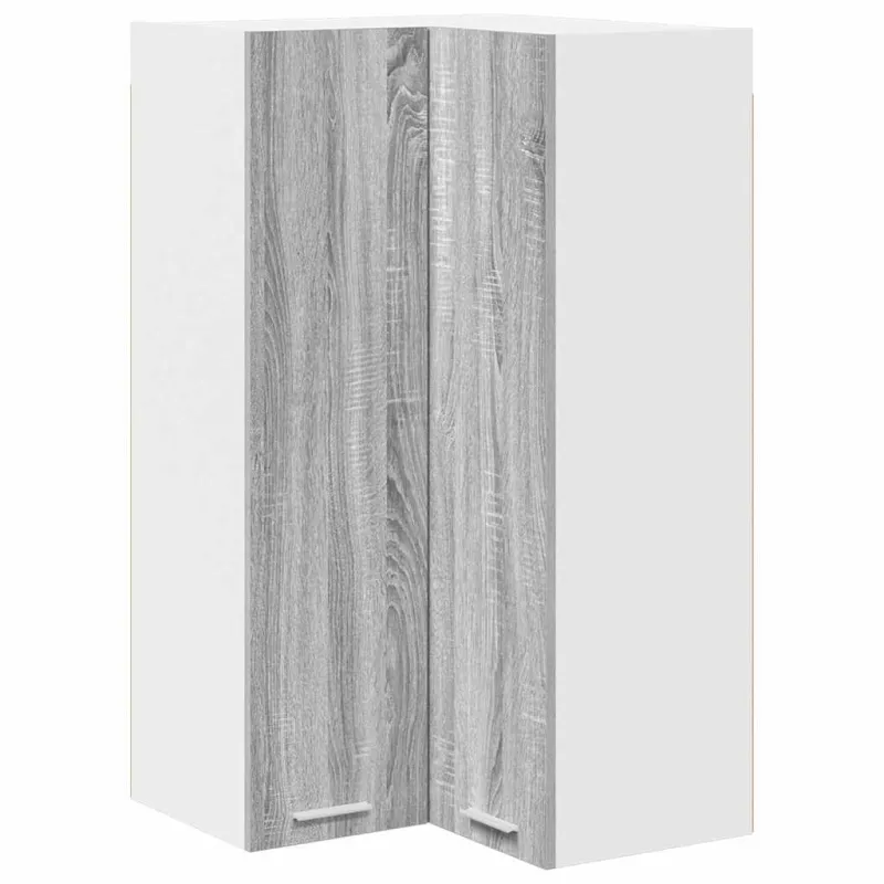Pakabinama spintelė Pilkas Sonoma ir baltas 57 x 57 x 100 cm