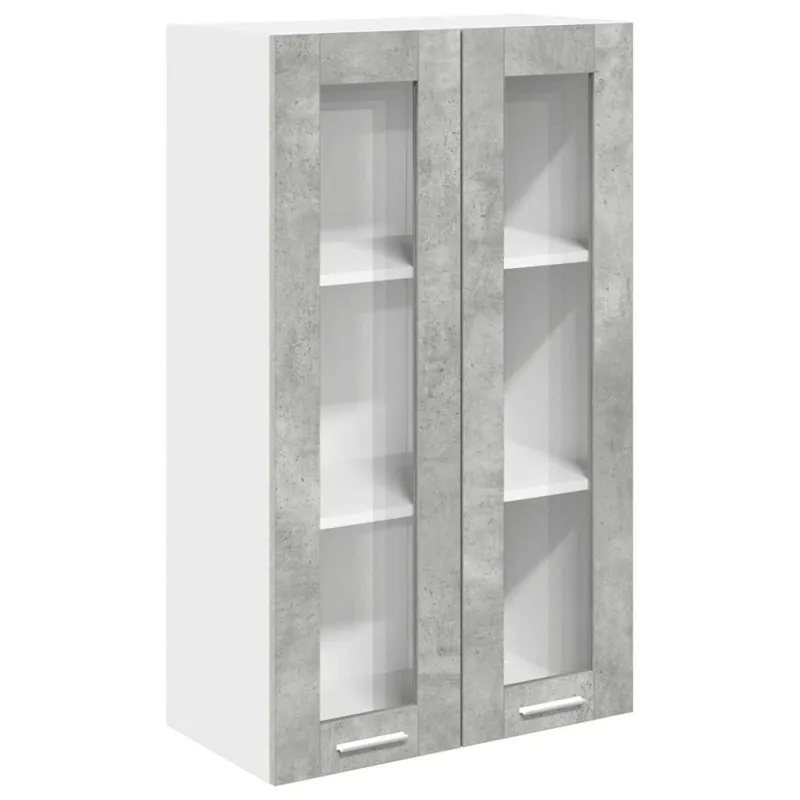 Pakabinama spintelė su saugykla Betono pilka 60 x 31 x 100 cm