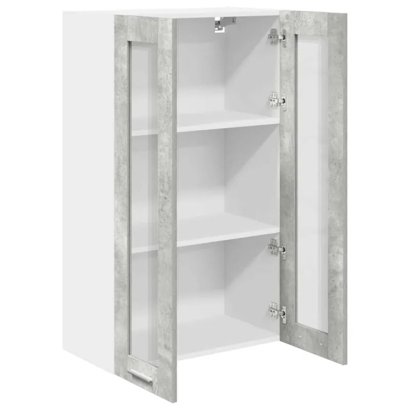 Pakabinama spintelė su saugykla Betono pilka 60 x 31 x 100 cm