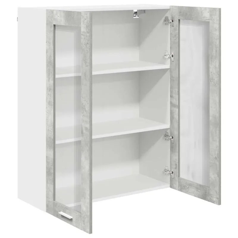 Pakabinama spintelė su saugykla Betono pilka 80 x 31 x 100 cm