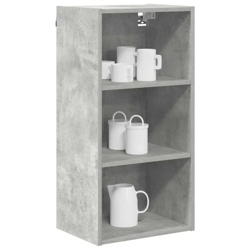 Pakabinama spintelė su saugykla Betono pilka 40 x 29,5 x 80 cm