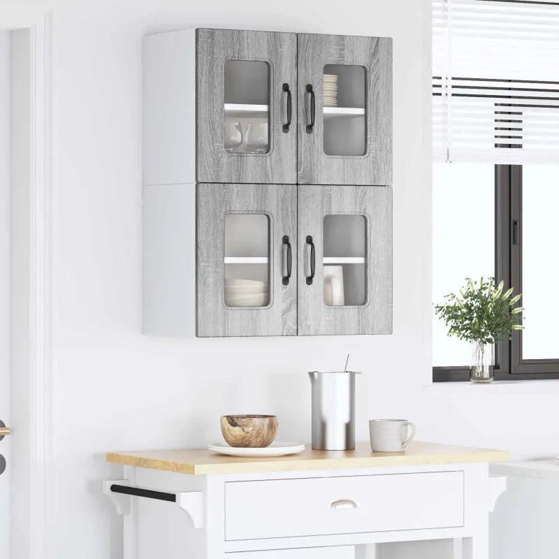 Indaplovės plokštė Kalmar 2 pcs Pilkas Sonoma 60 x 31 x 40 cm