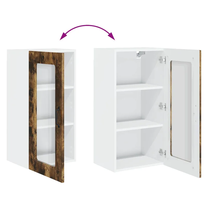 Indaplovės plokštė Kalmar 2 pcs Rūkyta ąžuolas 40 x 31 x 80 cm