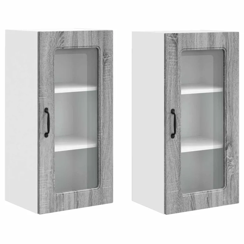 Indaplovės plokštė Kalmar 2 pcs Pilkas Sonoma 40 x 31 x 80 cm