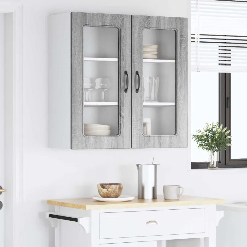 Indaplovės plokštė Kalmar 2 pcs Pilkas Sonoma 40 x 31 x 80 cm