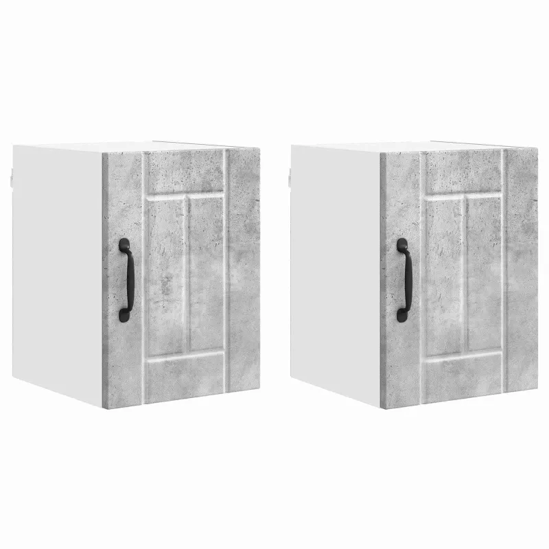 Sieninė spintelė LUCCA 2 pcs Betono pilka 30 x 31 x 40 cm