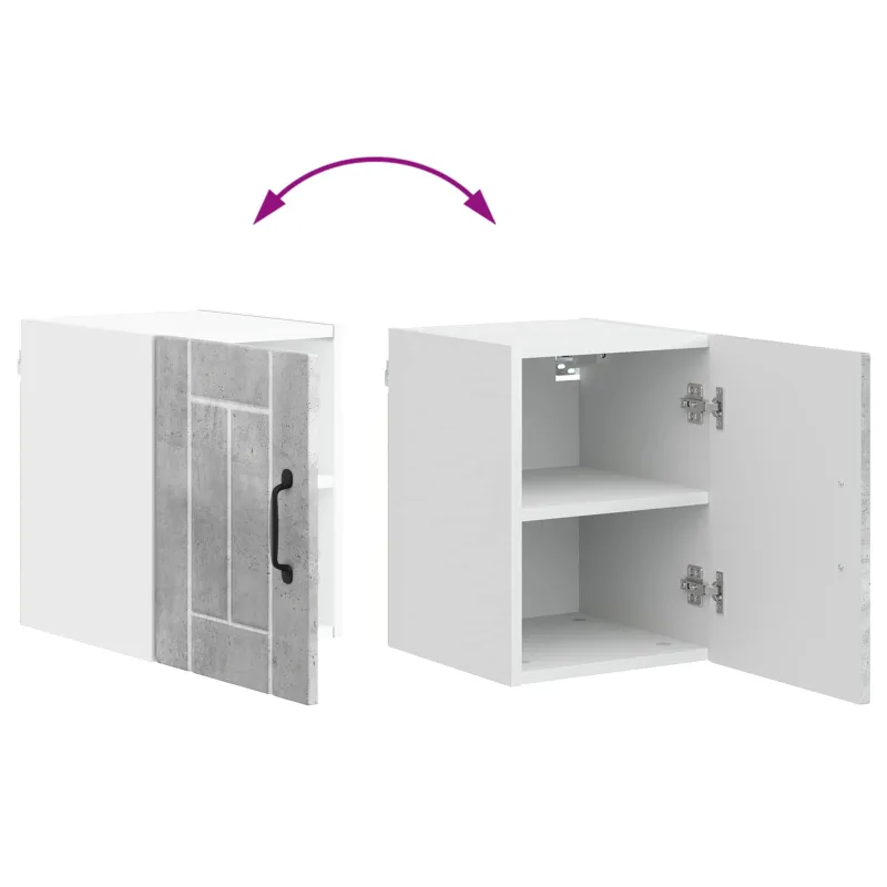 Sieninė spintelė LUCCA 2 pcs Betono pilka 30 x 31 x 40 cm