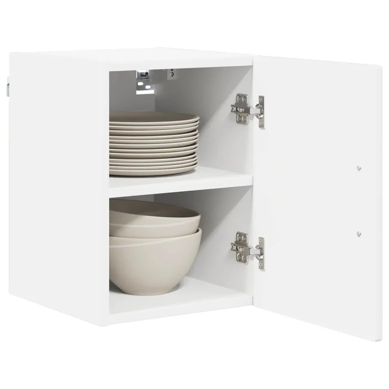 Sieninė spintelė LUCCA 2 pcs Itin blizgi balta 30 x 31 x 40 cm