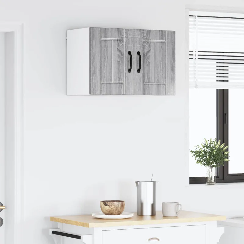 Sieninė spintelė LUCCA 2 pcs Pilka sonoma ąžuolo