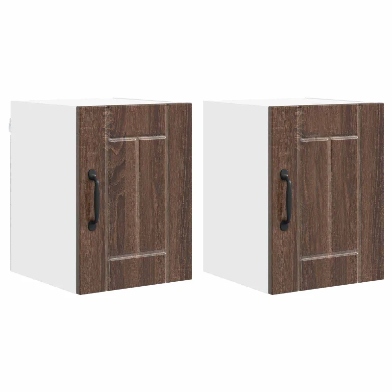 Sieninė spintelė LUCCA 2 pcs Ruda ąžuolo 30 x 31 x 40 cm