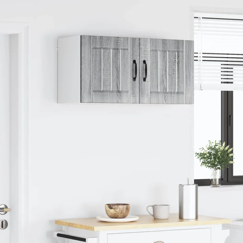 Sieninė spintelė LUCCA 2 pcs Pilka sonoma ąžuolo