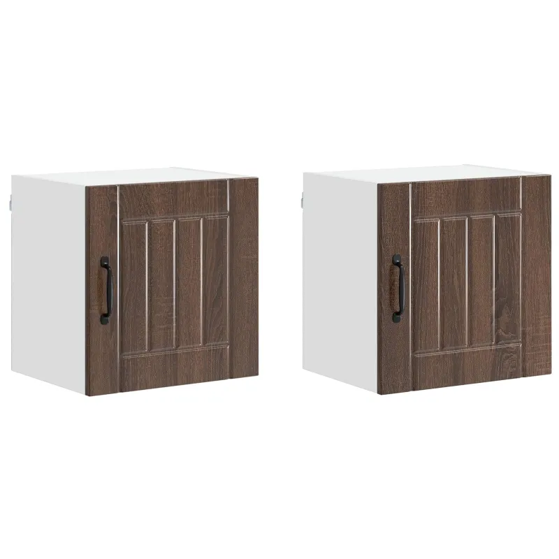 Sieninė spintelė LUCCA 2 pcs Ruda ąžuolo 40 x 31 x 40 cm