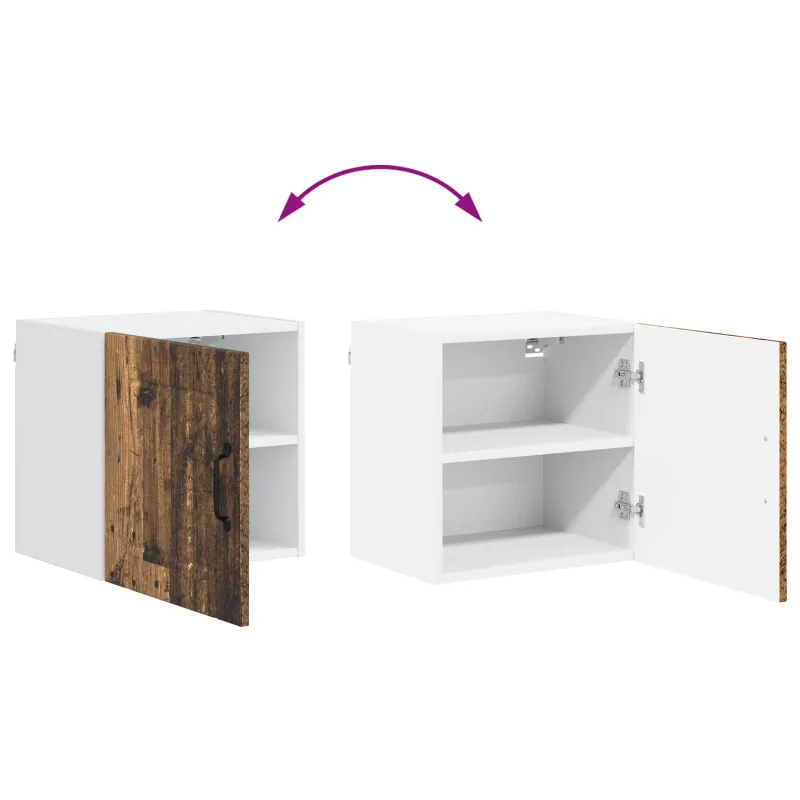 Sieninė spintelė LUCCA 2 pcs Sendintos medienos 40 x 31 x 40 cm