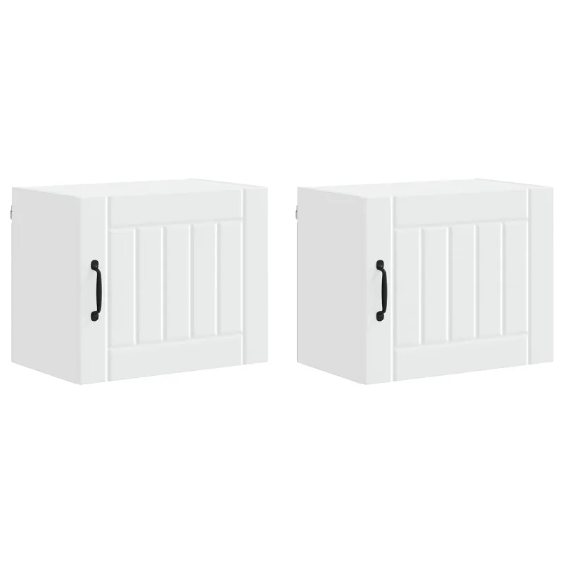 Sieninė spintelė LUCCA 2 pcs Balta 50 x 31 x 40 cm