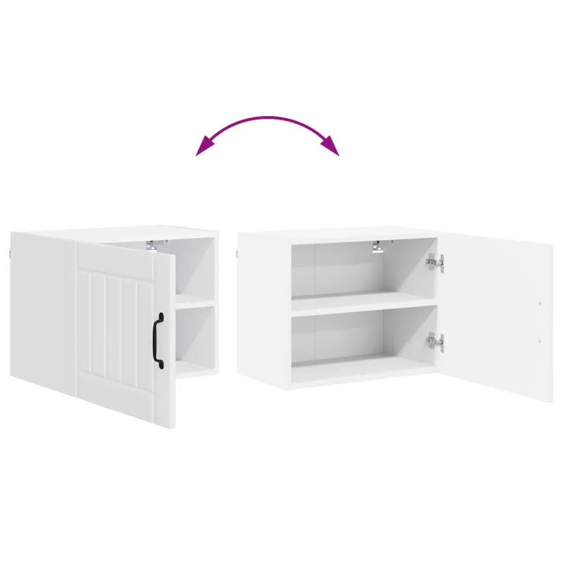 Sieninė spintelė LUCCA 2 pcs Balta 50 x 31 x 40 cm