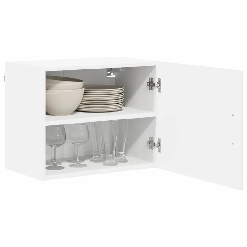 Sieninė spintelė LUCCA 2 pcs Itin blizgi balta 50 x 31 x 40 cm