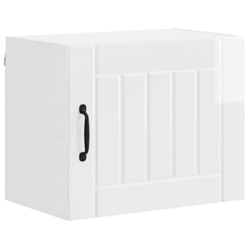 Sieninė spintelė LUCCA 2 pcs Itin blizgi balta 50 x 31 x 40 cm