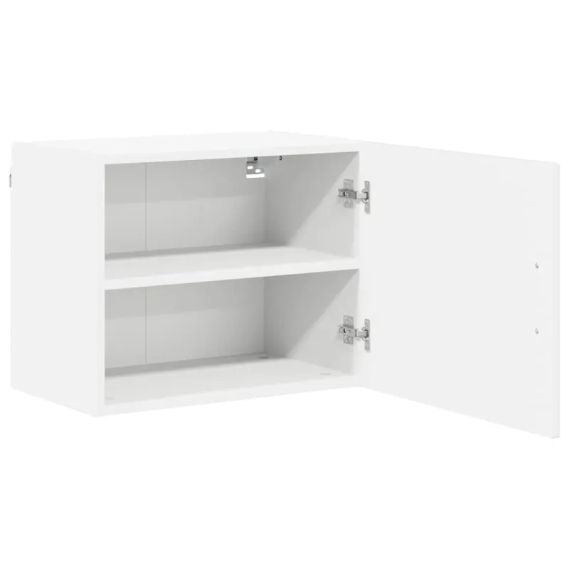 Sieninė spintelė LUCCA 2 pcs Itin blizgi balta 50 x 31 x 40 cm