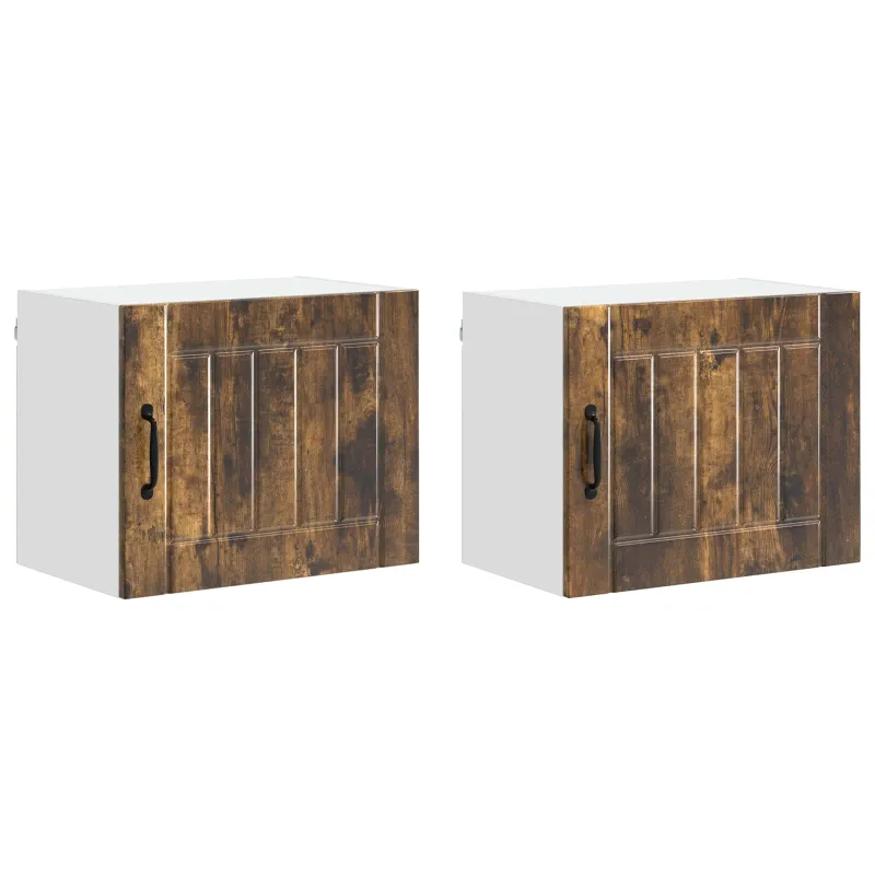 Sieninė spintelė LUCCA 2 pcs Dūminio ąžuolo 50 x 31 x 40 cm