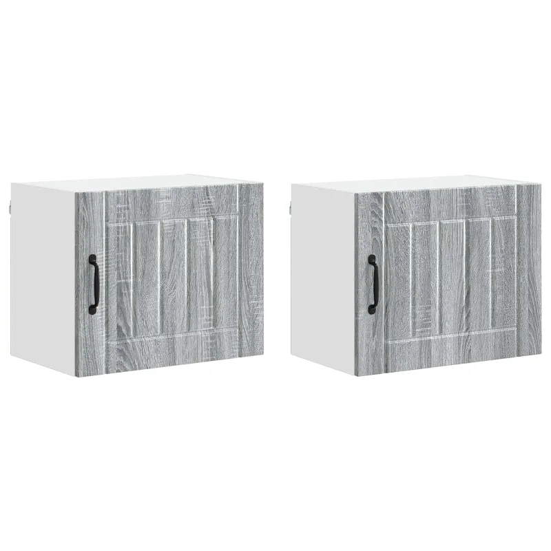 Sieninė spintelė LUCCA 2 pcs Pilka sonoma ąžuolo