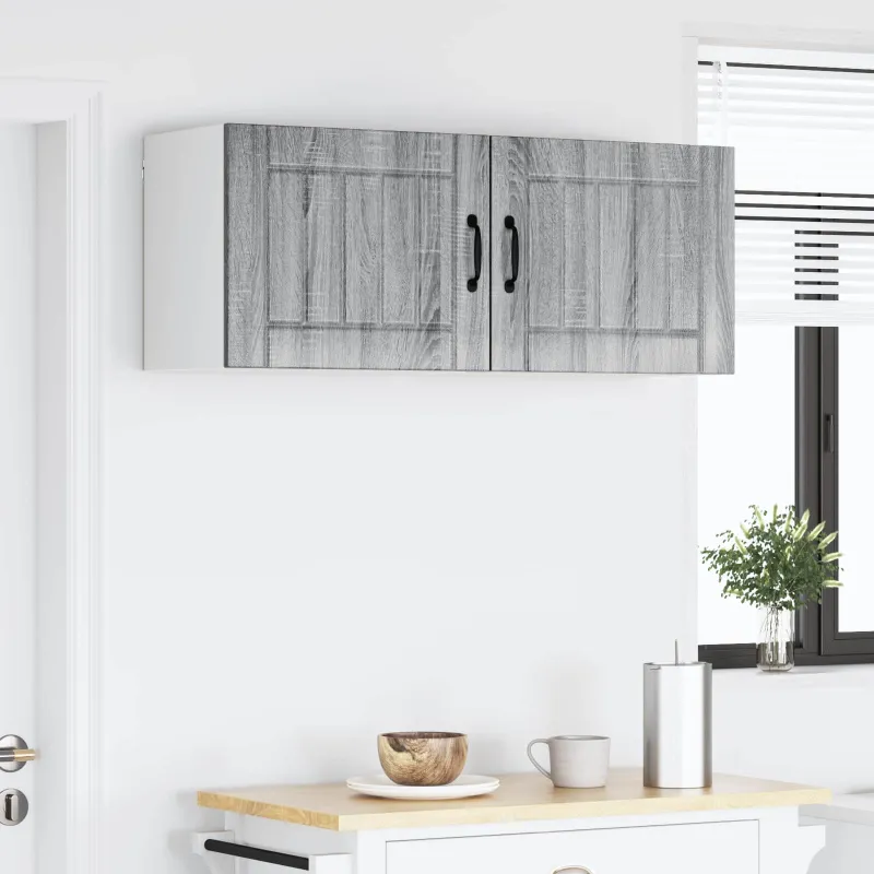 Sieninė spintelė LUCCA 2 pcs Pilka sonoma ąžuolo
