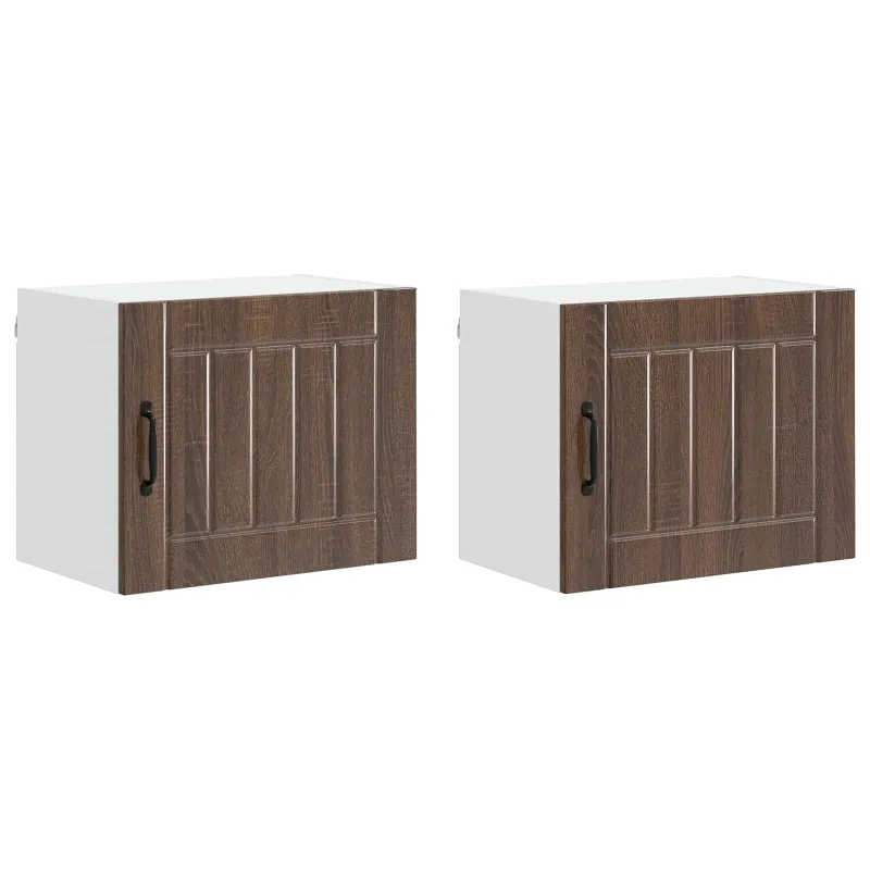Sieninė spintelė LUCCA 2 pcs Ruda ąžuolo 50 x 31 x 40 cm
