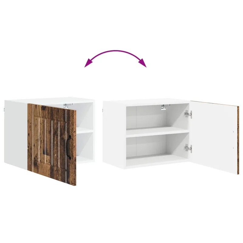 Sieninė spintelė LUCCA 2 pcs Sendintos medienos 50 x 31 x 40 cm